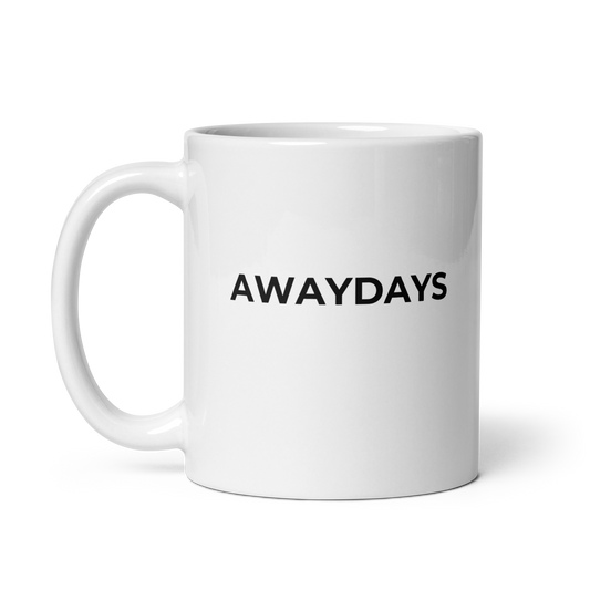 White AWAYDAYS mug